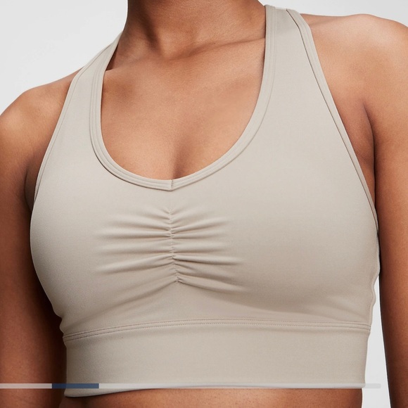 GapFit Eclipse Medium Impact T-Back Longline Sports Bra - Picture 6 of 7